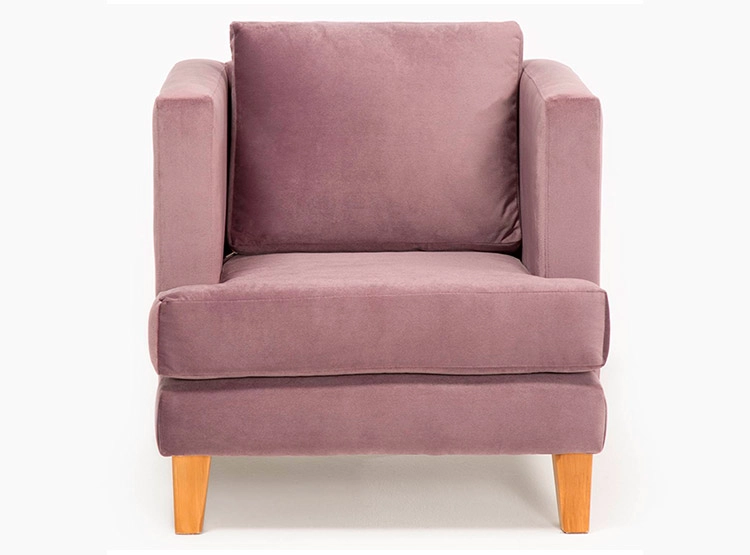 SILLON BARRA DESIGN LARISA 1 CUERPO FELPA