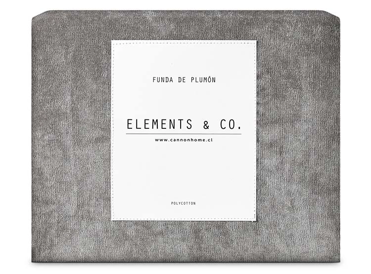 CUBREPLUMON ELEMENTS&CO MICROCOTELE GRIS KING - 5