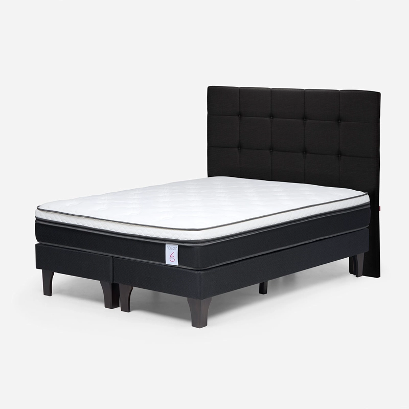 JUEGO DE DORMITORIO ROSEN CAMA EUROPEA NEW STYLE 6 BD 2 PLAZAS + RESPALDO ISSEY - 2