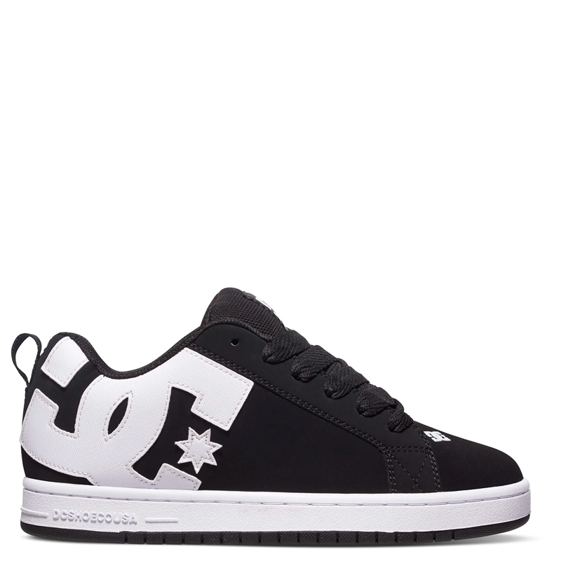 ZAPATILLAS HOMBRE DC SHOES URBANAS NEGRO COURT GRAFFIK CUERO - 1