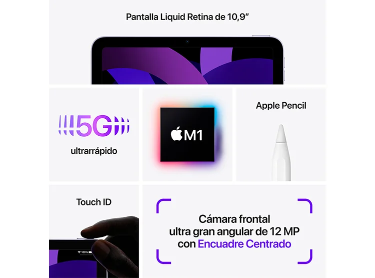 Apple iPad Air 10.9" (5a gen) 64GB Wi-Fi Azul, foto 7