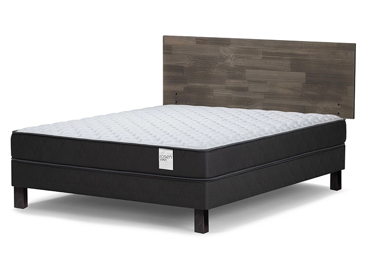 JUEGO DE DORMITORIO ROSEN CAMA EUROPEA WAVE BN 2 PLAZAS + RESPALDO TABOR GRAFITO - 2