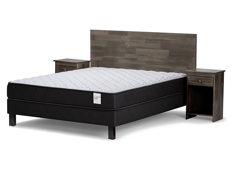 JUEGO DE DORMITORIO ROSEN CAMA EUROPEA WAVE BN 2 PLAZAS + SET TABOR GRAFITO - 2