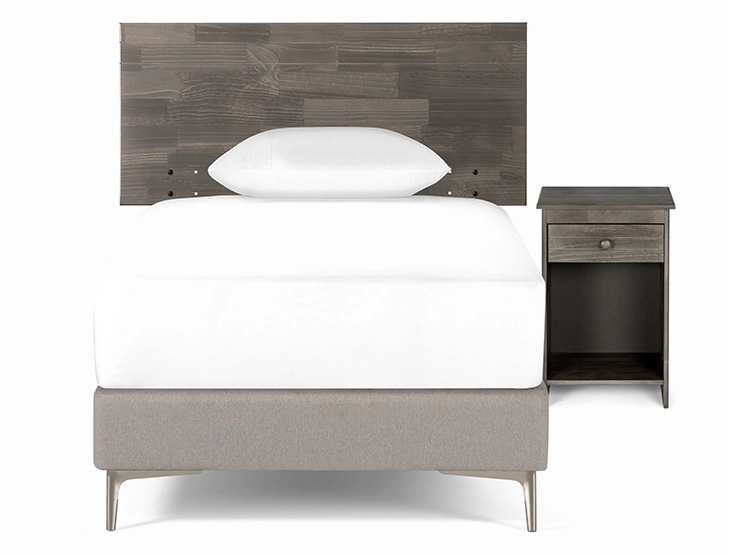 SET DE MUEBLES ROSEN DORMITORIO TABOR 1.5 PLAZAS MADERA GRAFITO - 6
