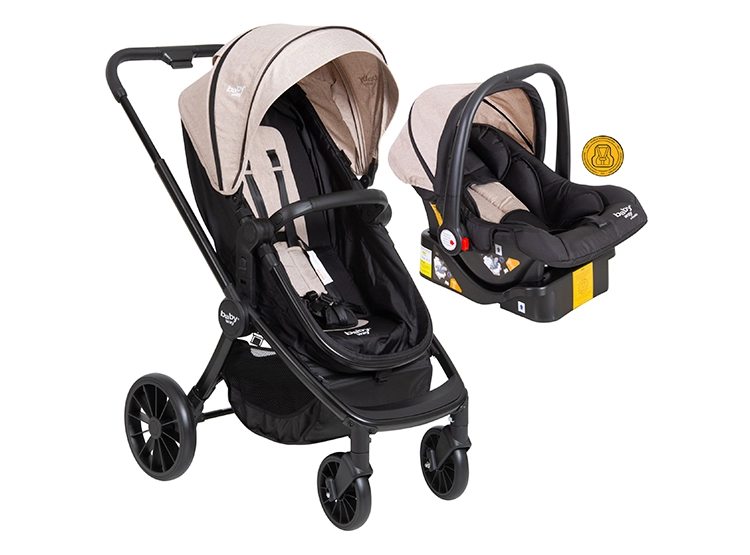 COCHE TRAVEL SYSTEM BABY WAY 3 EN 1 NEGRO - 1