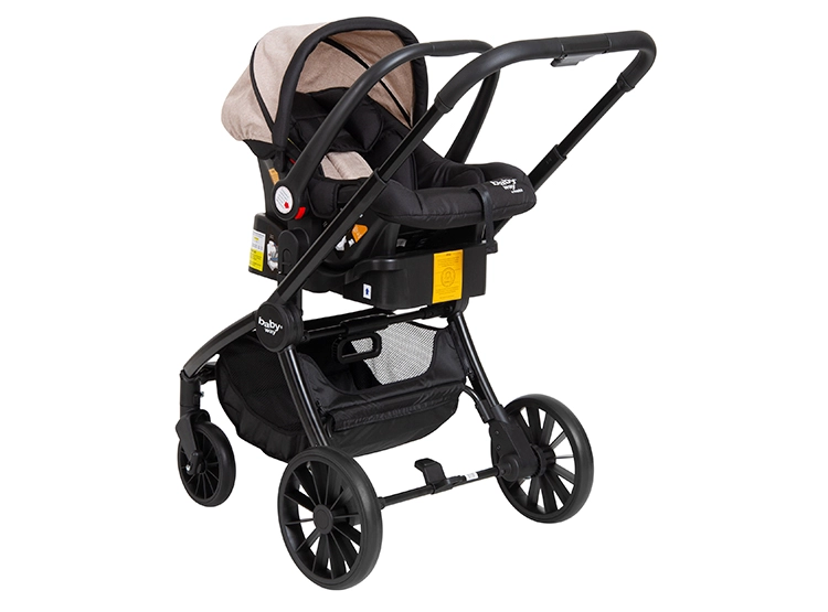 COCHE TRAVEL SYSTEM BABY WAY 3 EN 1 NEGRO - 3