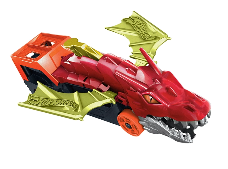 PISTA DE AUTOS HOT WHEELS CITY REMOLQUE DE DRAGÓN - 2