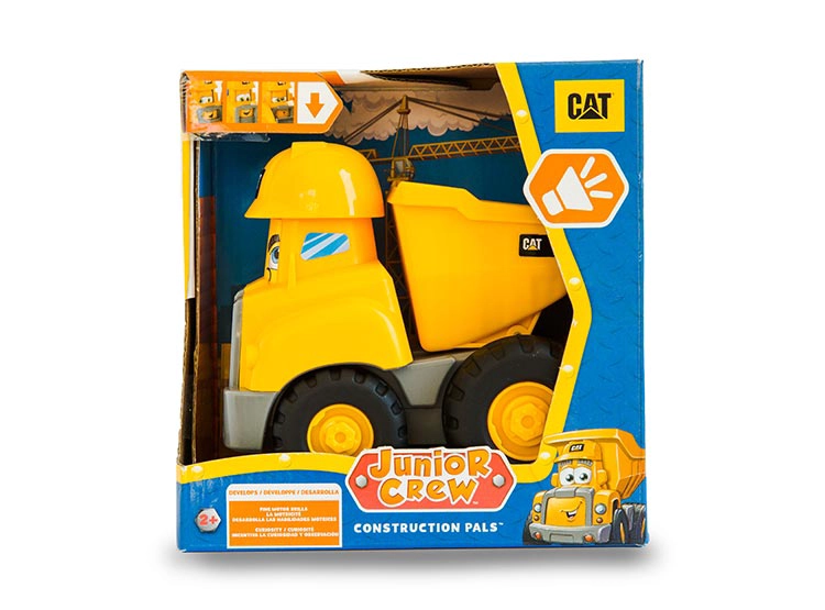 AUTO ESCALA CAT CAMIÓN DE JUGUETE ERPILLAR JUNIOR CREW CONSTRUCTION PALS - 2