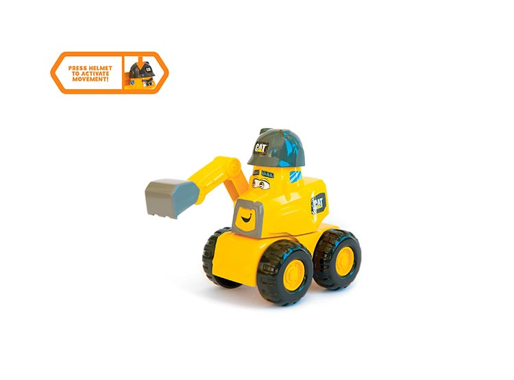 AUTO ESCALA CAT CAMIÓN DE JUGUETE ERPILLAR JUNIOR CREW WORKING - 1