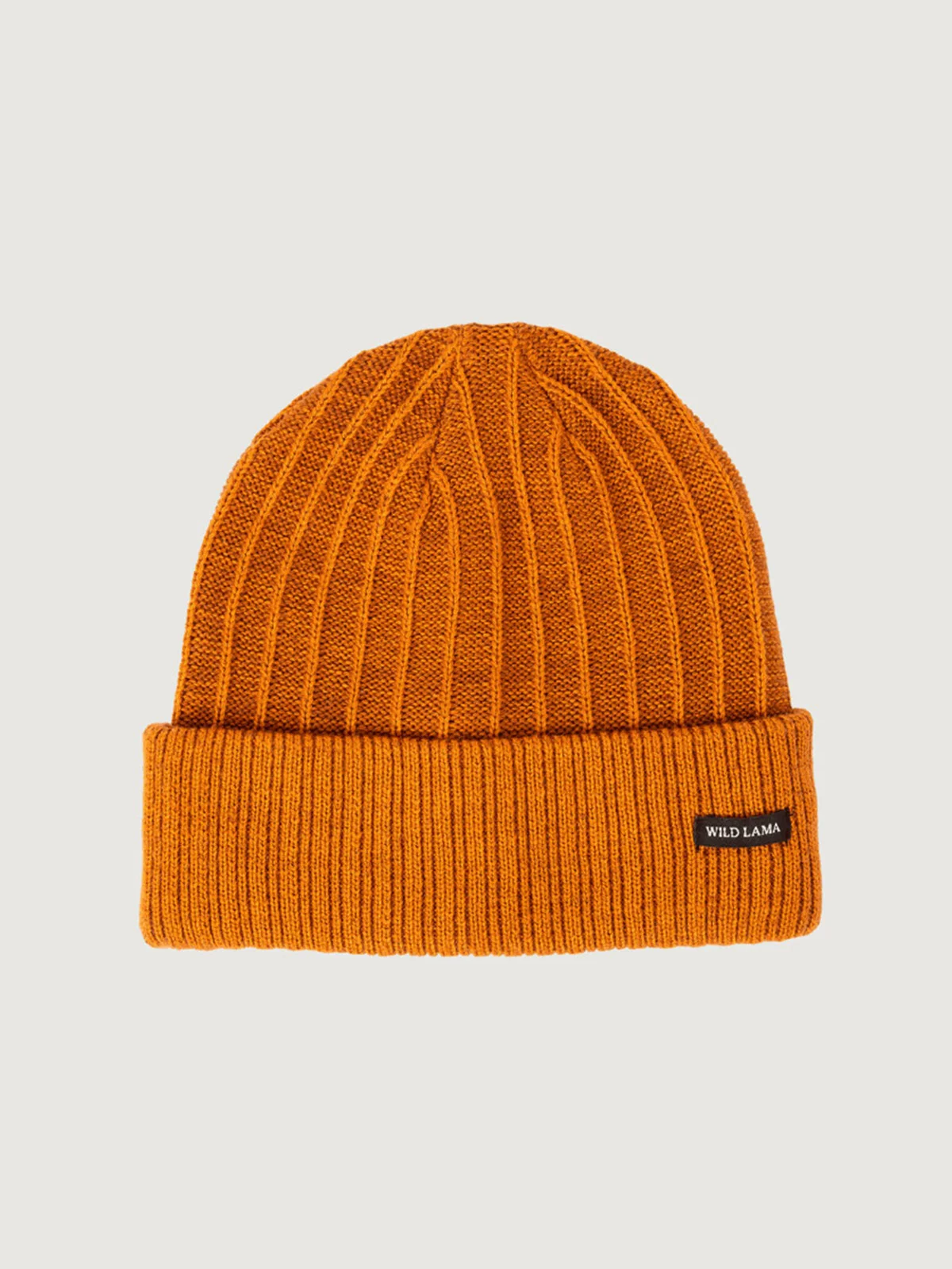 BEANIE MUJER WILD LAMA MEDIUM RIBBED ORANGE