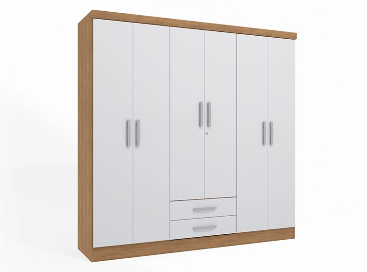 CLOSET YARDAS FREIJO S446 6 PUERTAS 2 CAJONES BLANCO - 1