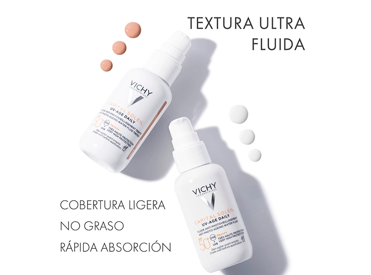CREMA FACIAL VICHY HIDRATANTE CAPITAL SOLEIL UVAGE COLOR SPF 50+ 40 ML - 3