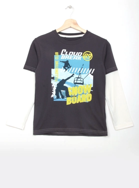 POLERA CLOUDBREAK DOBLE MANGA LARGA PRINT - 1
