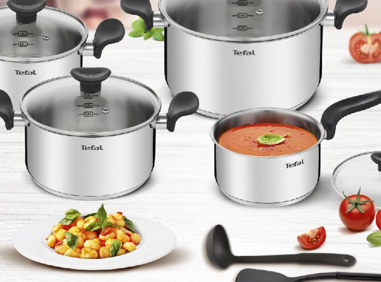 BATERÍA DE COCINA TEFAL PRIMARY PLATA 11 PIEZAS - 2
