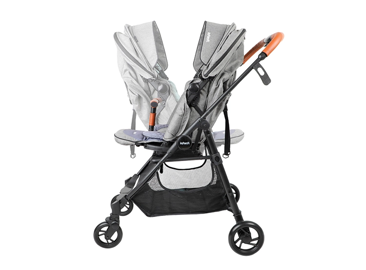 COCHE PASEO INFANTI ZURI 360° ACERO GRIS - 4