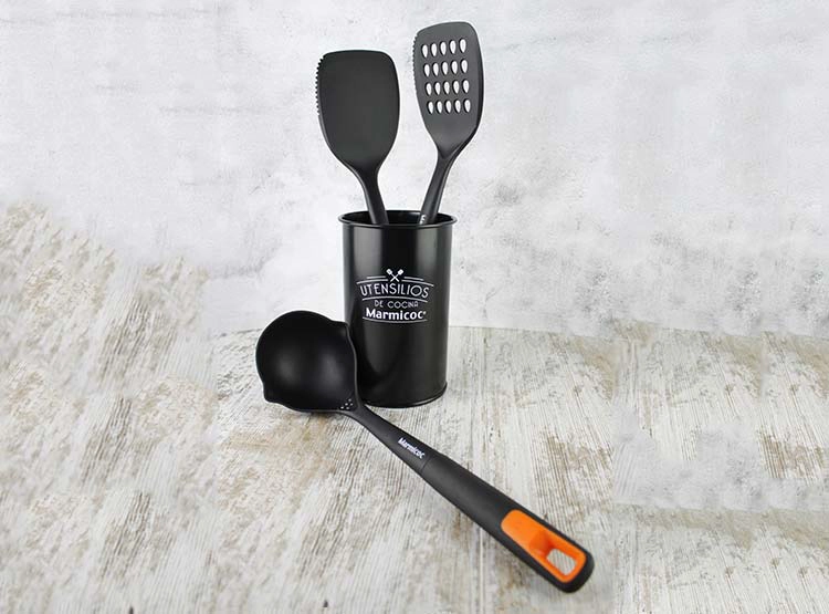 SET 4 UTENSILIOS COCINA MARMICOC SPRING NEGRO - 4