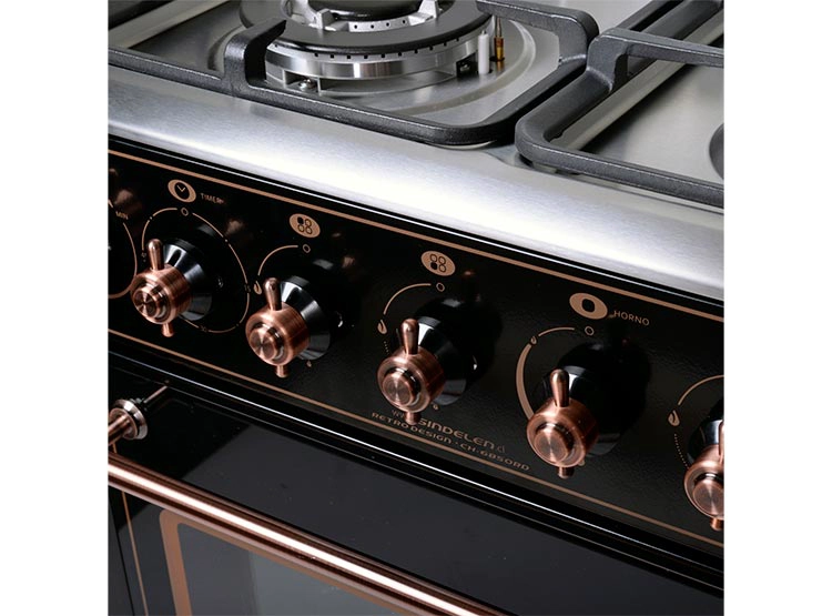 COCINA A GAS SINDELEN CH-6850RD 4 PLATOS NEGRO - 4