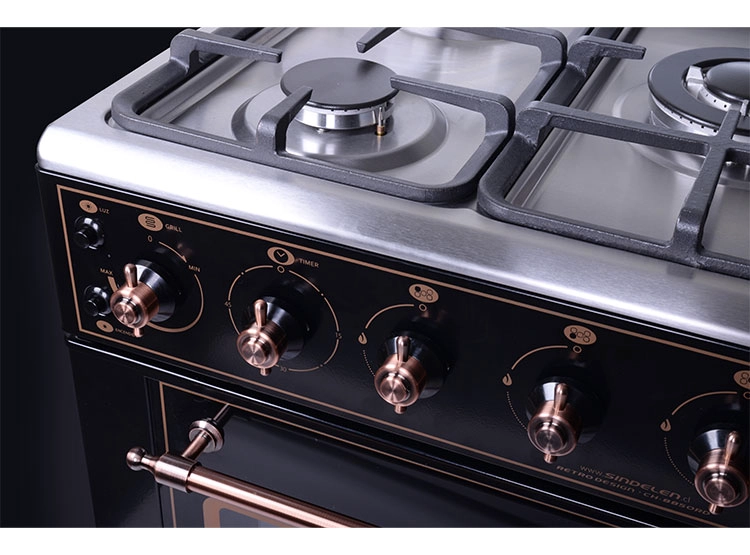 COCINA A GAS SINDELEN CH-8850RD 5 PLATOS NEGRO - 5