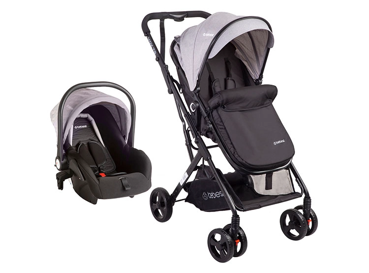 COCHE CUNA TRAVEL SYSTEM BEBE VOX GRIS BEBESIT - 1