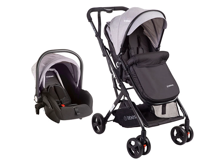COCHE CUNA TRAVEL SYSTEM BEBE VOX GRIS BEBESIT - 2