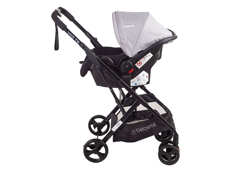 COCHE CUNA TRAVEL SYSTEM BEBE VOX GRIS BEBESIT - 6