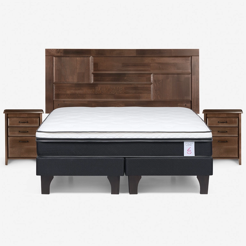 JUEGO DE DORMITORIO ROSEN CAMA EUROPEA NEW STYLE 6 BN KING + SET DOLCE - 1