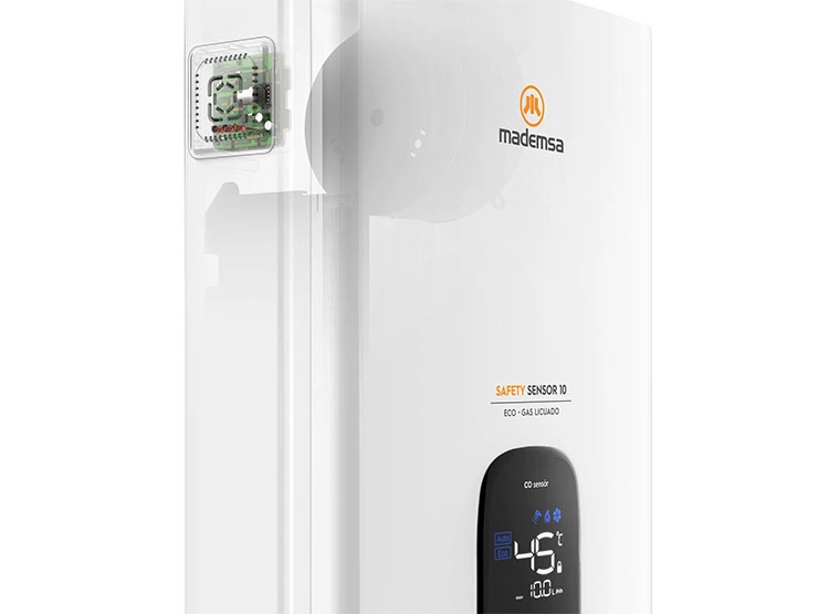 CALEFONT GAS LICUADO 10 LITROS TIRO FORZADO SENSOR DE MONÓXIDO DE CARBONO - 4