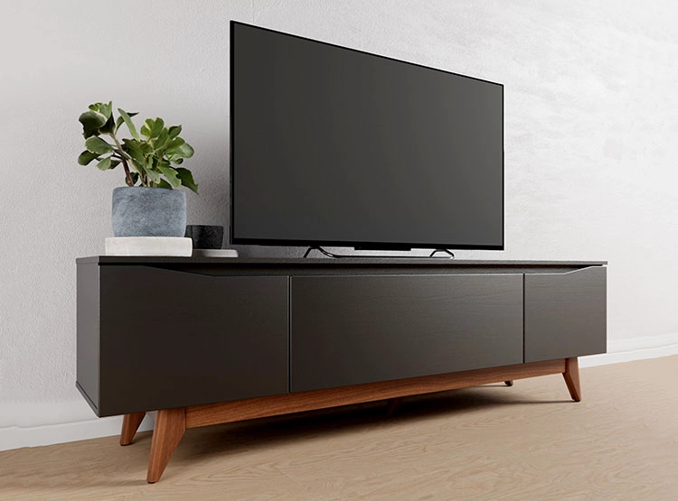 RACK PARA TV 60 PULGADAS FLYNT DECOCASA 1.8 NEGRO - 4