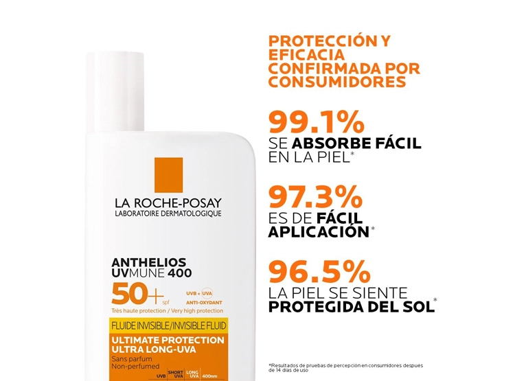 PROTECTOR SOLAR FACIAL LA ROCHE-POSAY ANTHELIOS UVMUNE 400 SPF 50+ 50 ML - 3