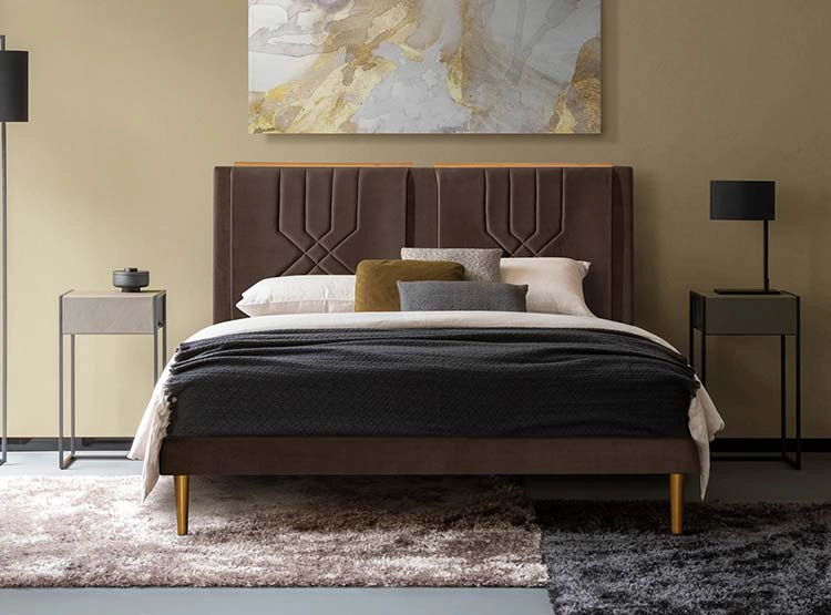 CAMA EUROPEA DECOCASA ASTRO KING CAFÉ - 4