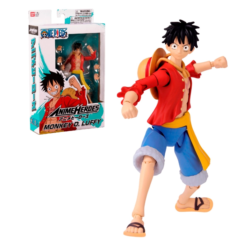 FIGURA DE ACCIÓN ONE PIECE ANIME HÉROES 17 CM - MONKEY D LUFFY (NUEVA VERSIÓN) - 9