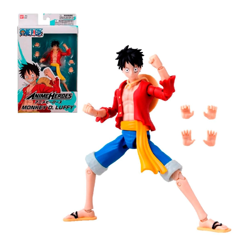 FIGURA DE ACCIÓN ONE PIECE ANIME HÉROES 17 CM - MONKEY D LUFFY (NUEVA VERSIÓN) - 10