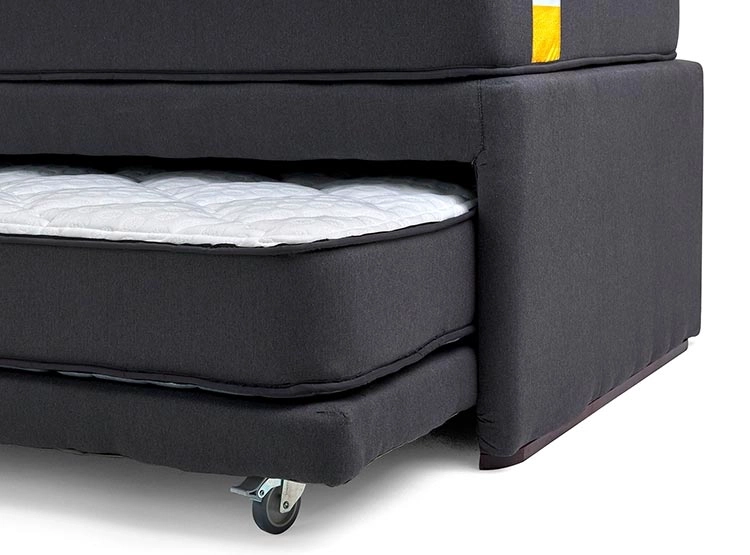 SET CAMA NIDO DRIMKIP 1.5 PLAZAS GRIS + RESPALDO - 5