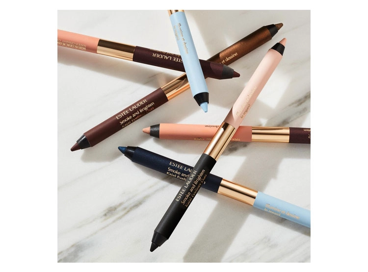 DELINEADOR DE OJOS ESTÉE LAUDER SMOKE AND BRIGHTEN KAJAL EYELINER DUO BORDEAUX IVORY 1 GR - 4
