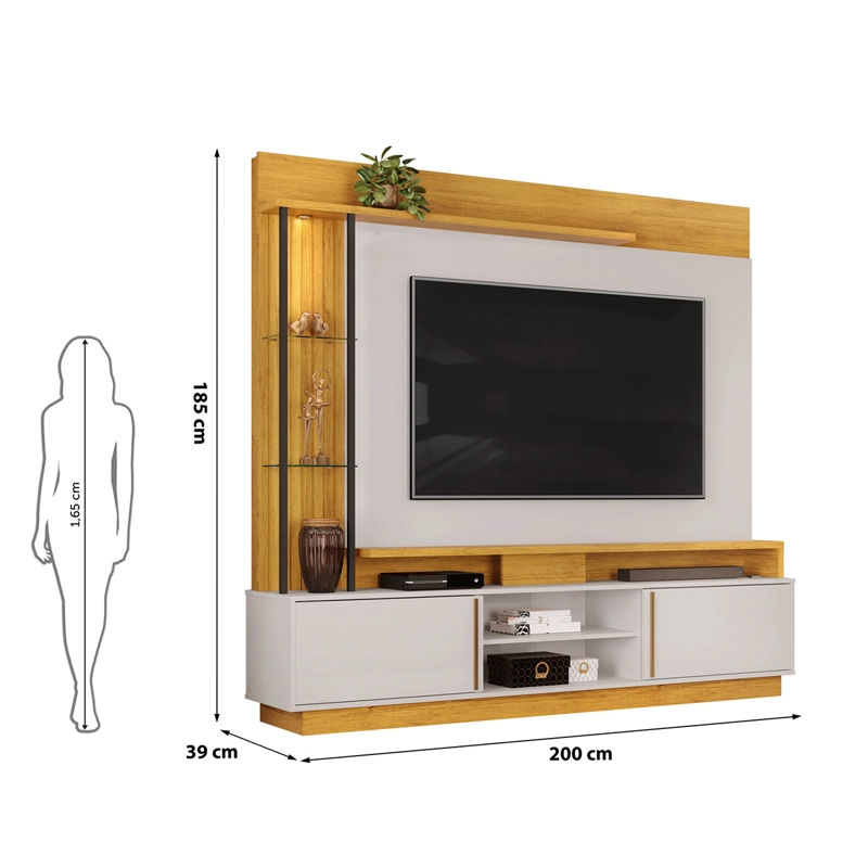CENTRO DE ENTRETENIMIENTO DI PORETTI DESIGN MARTINO HOME 2P 70" - 4