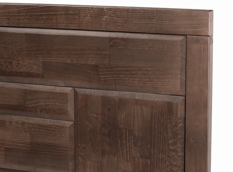 SET DE MUEBLES ROSEN DORMITORIO DOLCE KING MADERA CAFÉ - 4