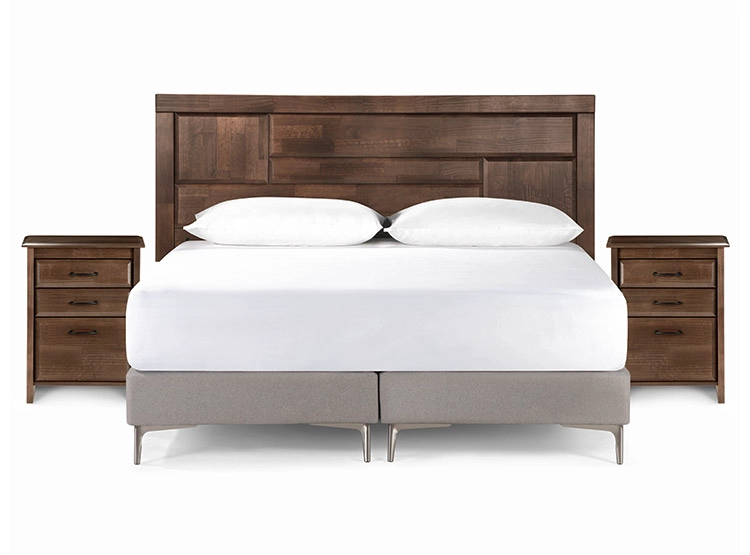 SET DE MUEBLES ROSEN DORMITORIO DOLCE KING MADERA CAFÉ - 5