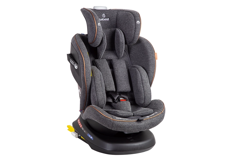 SILLA DE AUTO BEBE CONVERTIBLE SUPRA PREMIUM 360 ISOFIX GRIS - 3