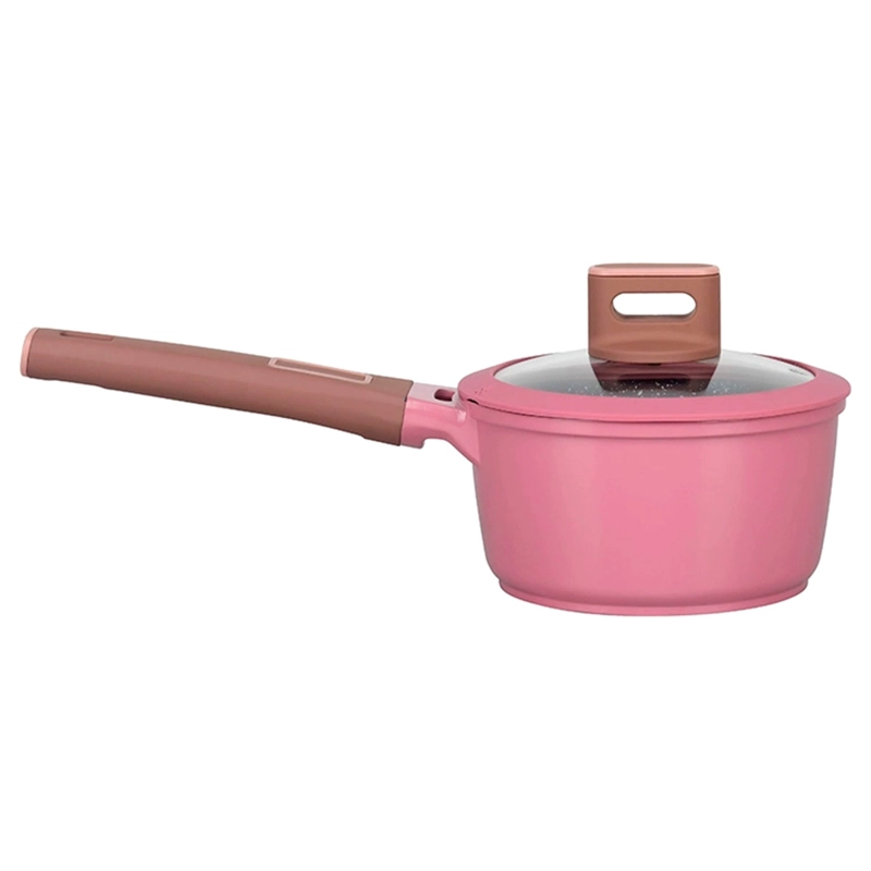 BATERÍA DE COCINA LOVEN RIBE ROSADO 7 PIEZAS - 4