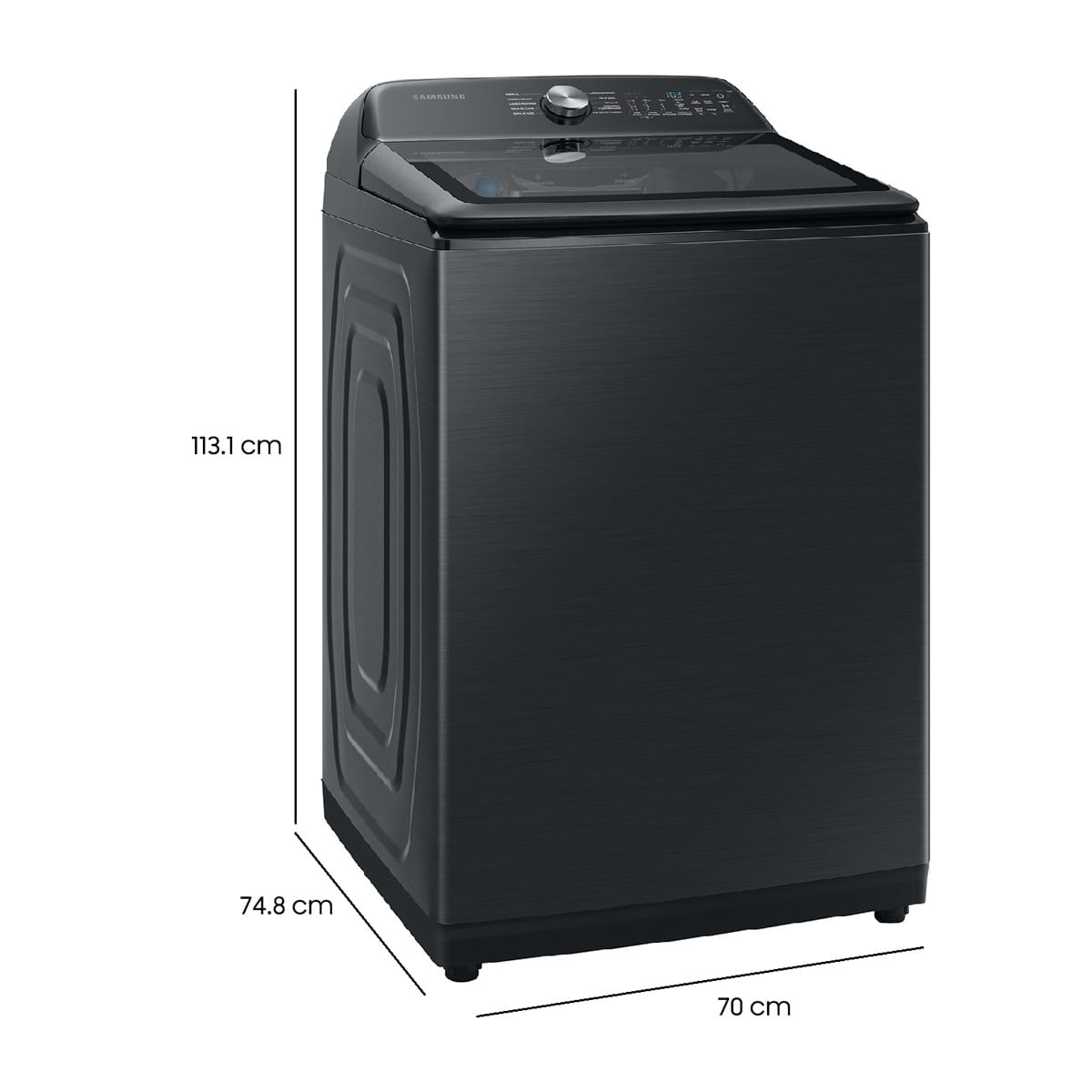 LAVADORA CARGA SUPERIOR SAMSUNG WA22A8370GV 22KG NEGRO - 3
