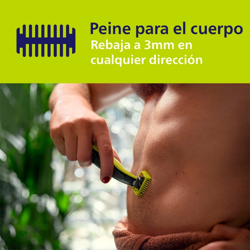 CABEZAL DE REPUESTO PHILIPS ONEBLADE FACE&BODY QP610/51 - 6