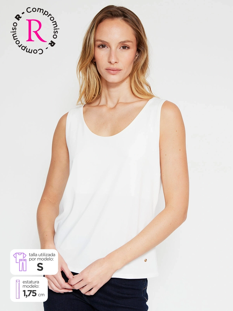 POLERA SIN MANGAS MUJER CACHAREL TIRANTES - 1