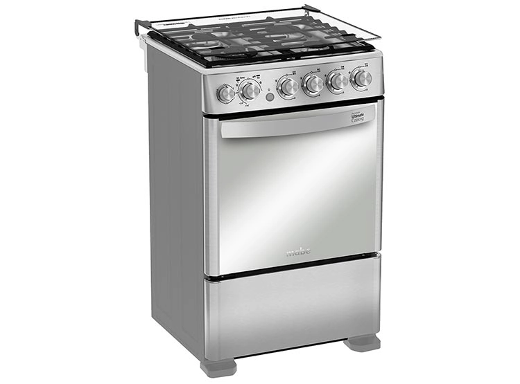 COCINA A GAS MABE CMC5560FX0 4 PLATOS ACERO - 2