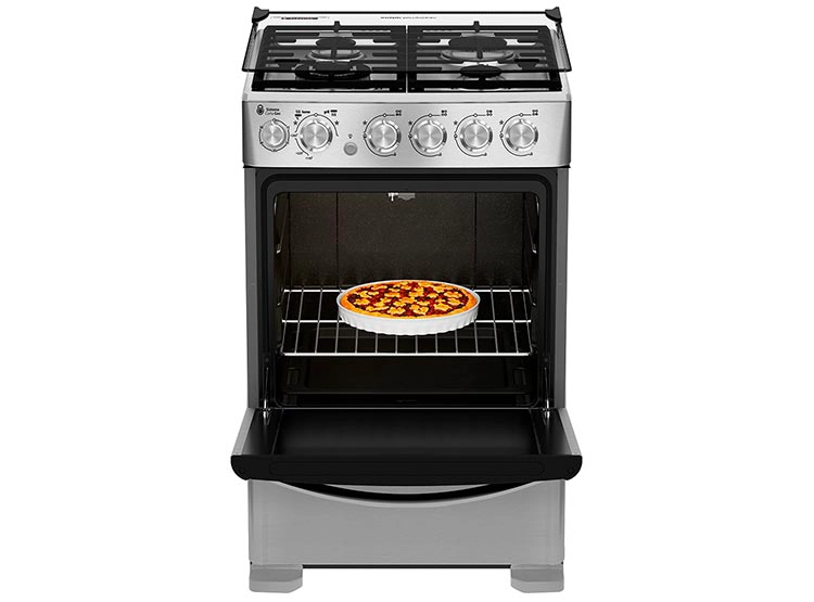 COCINA A GAS MABE CMC5560FX0 4 PLATOS ACERO - 4