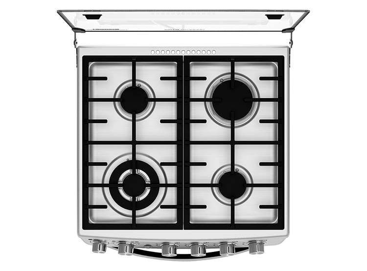 COCINA A GAS MABE CMC5560FX0 4 PLATOS ACERO - 6