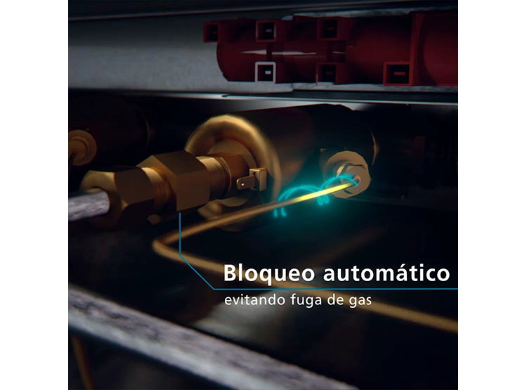 COCINA A GAS MABE CMC5560FX0 4 PLATOS ACERO - 10