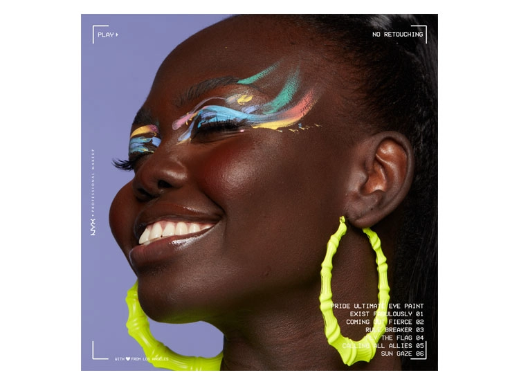 SOMBRA DE OJOS NYX PRIDE ULTIMATE EYE PAINT FLY THE FLAG - 5