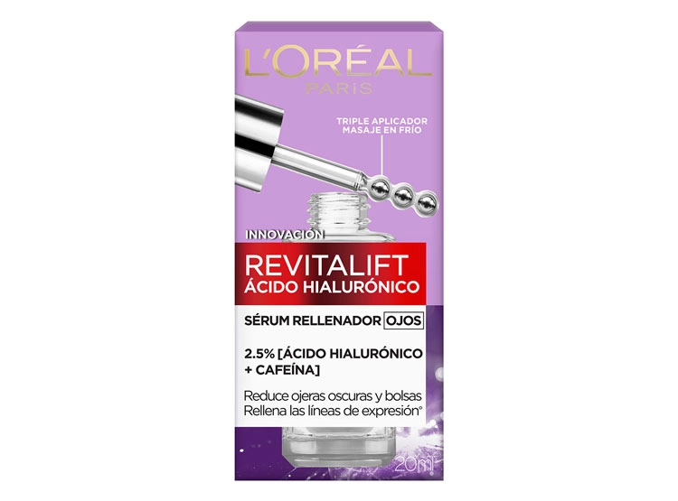 SERUM OJOS LOREAL DERMO EXPERTISE REVITALIFT 0.025 ÁCIDO HIALURÓNICO + CAFEÍNA 20 ML - 2