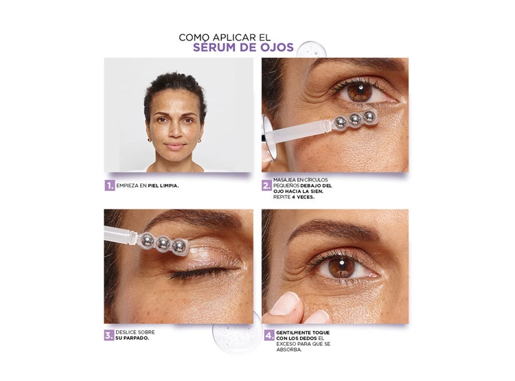 SERUM OJOS LOREAL DERMO EXPERTISE REVITALIFT 0.025 ÁCIDO HIALURÓNICO + CAFEÍNA 20 ML - 5