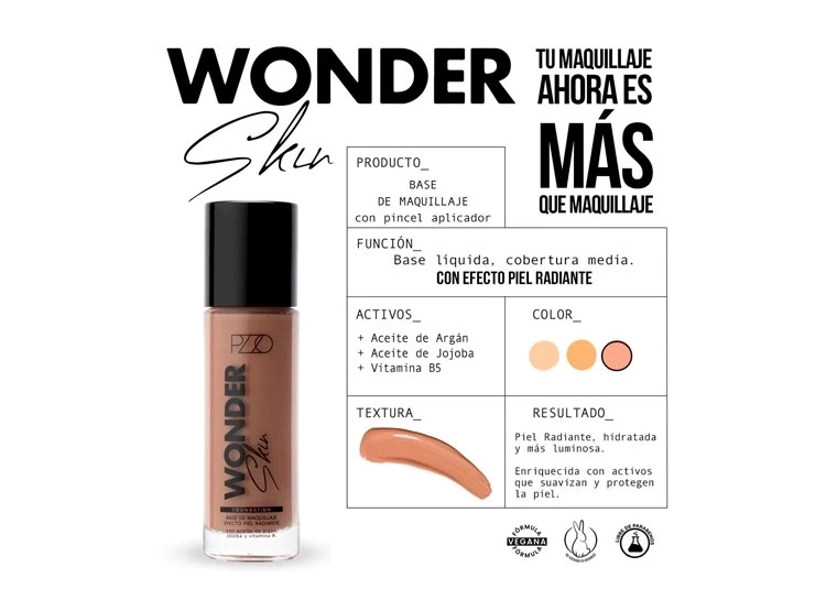 BASE DE MAQUILLAJE PETRIZZIO WONDER PIEL RADIANTE 35 ML - 3